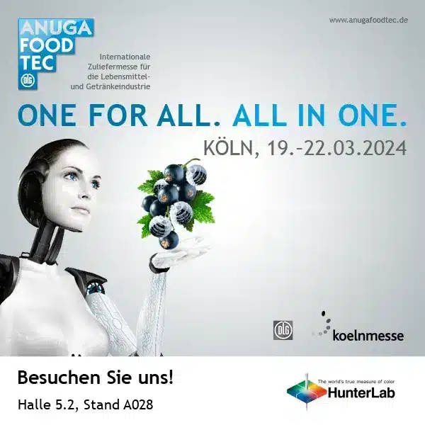 Anuga FoodTec 19. – 22. maaliskuuta 2024 – Elintarvike- ja juomateknologian messut
